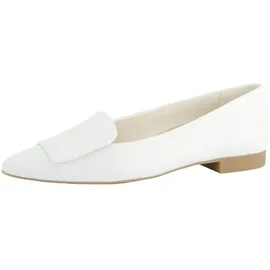 Paul Green Ballerinas Glattleder", Damen, Frauen Riemchenballerinas,Slip-ons,spangenballerinas,Mary-Jane,weiblich,Lady,Ladies,Women's,Woman,Weiss (White/Offwhite),39 EU | Gr.: 39