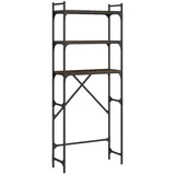 vidaXL Waschmaschinenregal Braun Eichen-Optik 67x25x163 cm