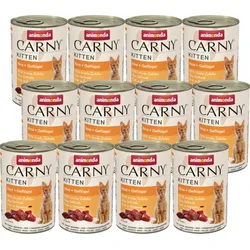 ANIMONDA Cat Carny Rindfleisch, Geflügel 12x400g