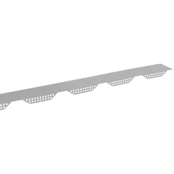 Zahnleisten für Profil 20/138 | Gelocht | Auf dem Blech (First) | RAL 9006 Weißaluminium | Beschichtung 25 μm