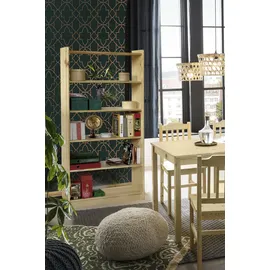 Möbilia Bücherregal 80 x 30 x 170 cm Beige