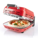 GOURMETmaxx Elektro-Pizzaofen inkl. Pizzastein | Rot