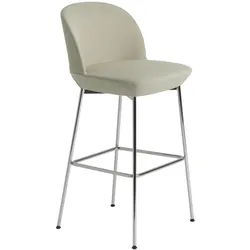 Muuto Oslo Barhocker, höhe 75 cm, vidar 146 / chrome