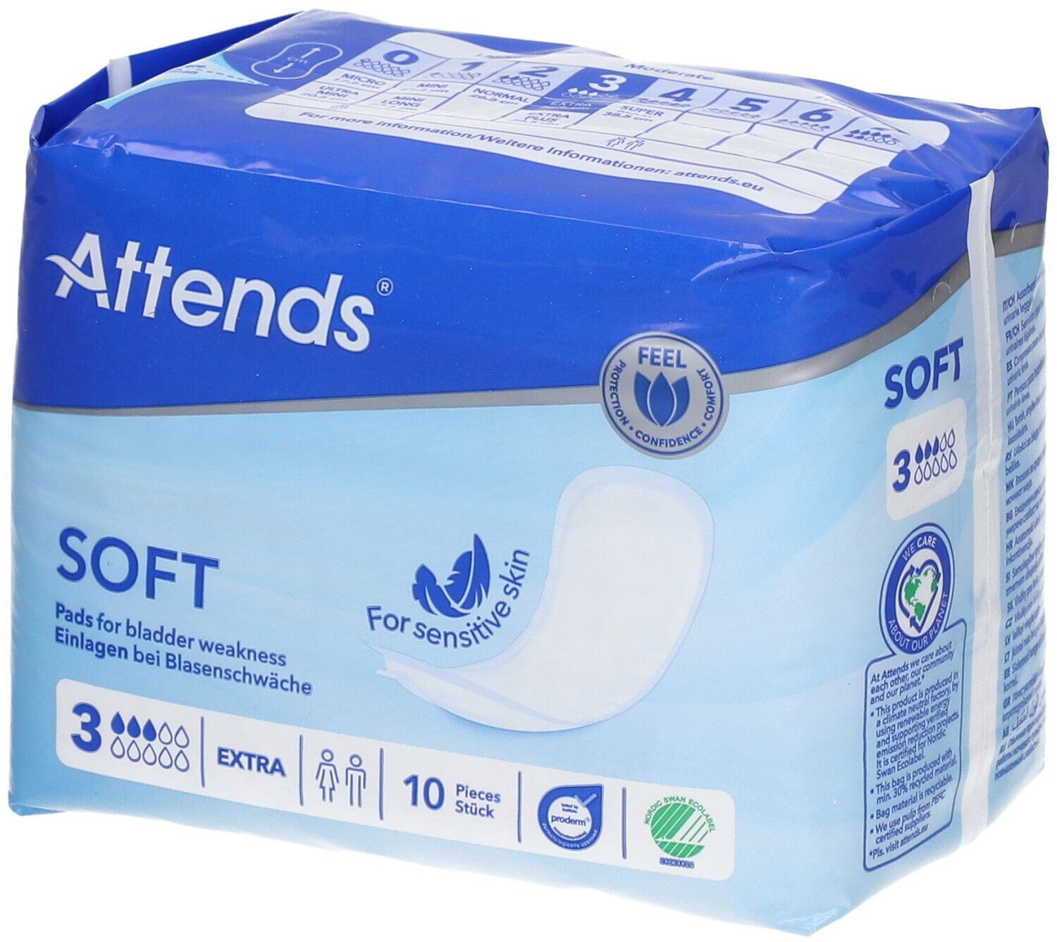 Attends Soft Extra 3 Protège-slips Soft Extra 3 10 pc(s) bandage(s)