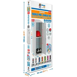 Simonrack Simonlocker Montadas Dism.mini+ban Schließfach 915 x 400 x 500 cm Grau