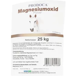 Magnesiumoxid Pulver vet. 25 kg