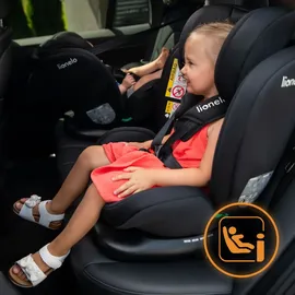 lionelo Bastiaan i-Size Kindersitz ab Geburt 0-36 kg Isofix Top Tether 360 Grad drehbar Rückwärts Vorwärts Seitenschutz 5-Punkt-Sicherheitsgurte Dri-Seat (Grünwald)