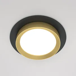 Maytoni Einbauleuchte Aluminium und Kunststoff Ø11mm inkl. GX53 Schwarz