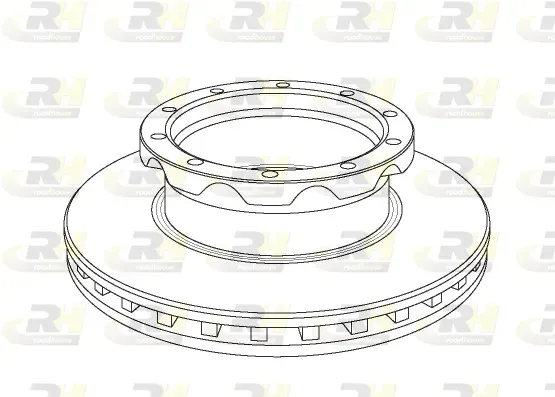 ROADHOUSE nsx105020 Hinterachse belüftet 430mm 45mm für Mercedes