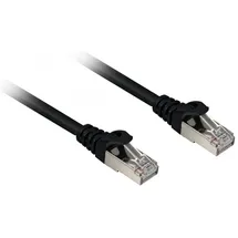 Sharkoon Patchkabel RJ45 Cat.6a SFTP - schwarz, 5 Meter, LSOH (Halogenfrei)
