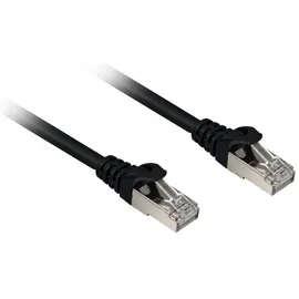 Sharkoon Patchkabel RJ45 Cat.6a SFTP - schwarz, 5 Meter, LSOH (Halogenfrei)