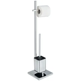 Wenko WC-Garnitur Quadro Silber 1 St.