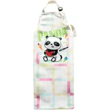 YIZITU Lovely Panda Kinderschürze, weiches Polyester, Farbstreifen, Schürzen und öldicht, zum Kochen und Malen