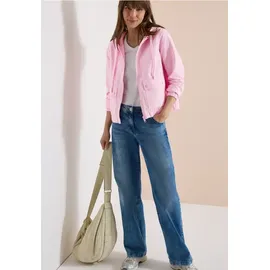 Cecil Jacke mit Kapuze und Elastikbund - Rosa