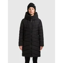 khujo Steppmantel "VARE", Damen, Gr. S (36), schwarz, Steppware, Obermaterial: 100% Polyester. Futter: 100% Nylon. Wattierung: 100% Polyester, unifarben, elastischer Bund, Mäntel Steppmantel, aus Steppware, lockerer Sitz