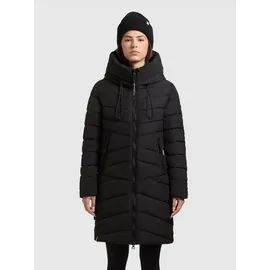khujo Steppmantel "VARE", Damen, Gr. S (36), schwarz, Steppware, Obermaterial: 100% Polyester. Futter: 100% Nylon. Wattierung: 100% Polyester, unifarben, elastischer Bund, Mäntel Steppmantel, aus Steppware, lockerer Sitz