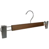 GERSO 25x Premium Hosenbügel aus Holz, in Antique, Antirutschbeschichtung