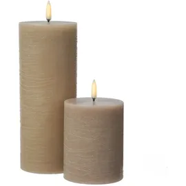 uYuni LED Kerze PIA 10 cm beige
