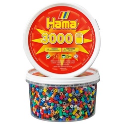 Hama Perlen Bügelperlen Hama Dose mit 3000 Bügelperlen