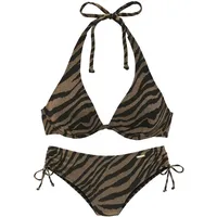 Bruno Banani Bügel-Bikini Damen Schwarz/Gold 38 Cup B