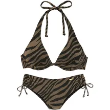 Bruno Banani Bügel-Bikini Damen Schwarz/Gold 38 Cup B