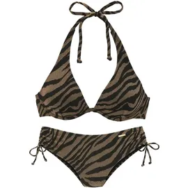 Bruno Banani Bügel-Bikini Damen Schwarz/Gold 38 Cup B