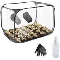 Pilzzuchtzelt, 60x60x90cm Growbox Gewächshaus Zuchtschrank Wasserdicht Pflanzzelt Growroom Pilzzucht Still Luftbox Pilzzuchtbeutel Tragbares Pilzzuchtzelt Set Pilzmykologie Abzugshauben