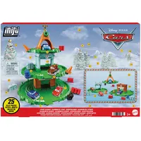 Mattel DISNEY Pixar Cars Mini-Rennauto Adventskalender - Festliches Überraschungs-Set mit Strecke und Zubehör, 25 Tage Spaß, Lightning McQueen, Mater, Sally, Doc Hudson, ab 3 Jahren, HPD83
