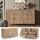 Vicco Sideboard Eliza Viking Oak 140 x 81 cm mit 7 Schubladen