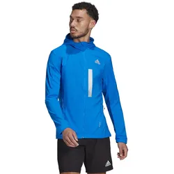 adidas Lauf-Trainingsjacke Marathon Translucent Jacke (regulär, leicht, atmungsaktiv) blau Herren