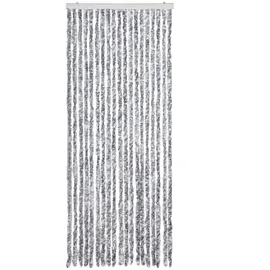 vidaXL Insektenschutz-Vorhang 56 x 200 cm Silber