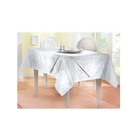 Tischdecke Tischdecken Gr. oval: 155 cm x 220 cm, oval, weiß Tischdecken