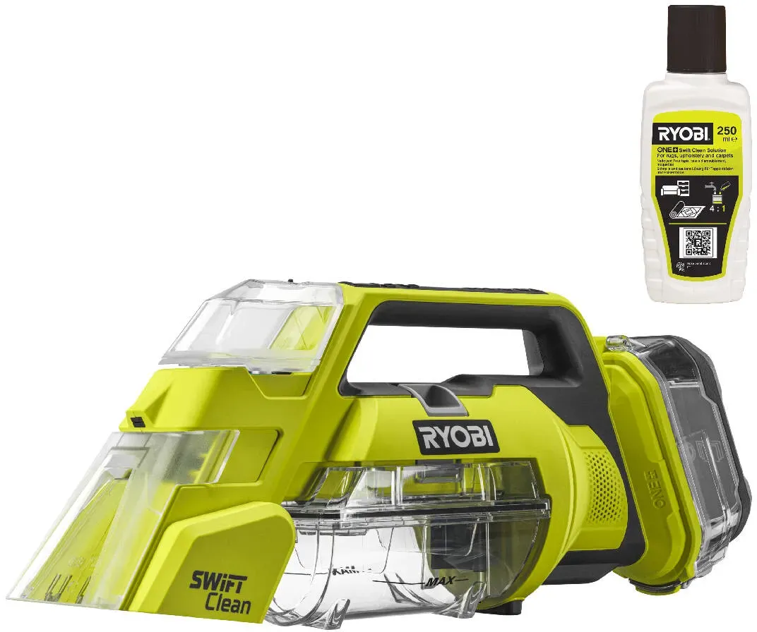 Ryobi Akku-Textilreiniger 18 V ONE+, 1450 l/min Luftstrom, ohne Akku & Ladegerät, RDC18-0