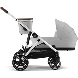 cybex retail gmbh Cybex Gazelle S Kinderwagen inkl. Cot S Babywanne / Kombikinderwagen, Farbe:Stone Grey / Silver