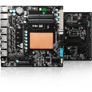 ROUAFWIT NAS Motherboard Core i5 1135G7, 6 x SATA3.0, 2 x M.2 NVMe, 2 x DDR4, PCI-Ex4 Slot, 17x17 Mini-TX NAS Board, 4 x I226v 2.5 Gigabit Ethernet, Micro Appliance NAS Board, Barebone