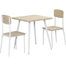 Homcom Esstischgruppe 3-tlg. beige