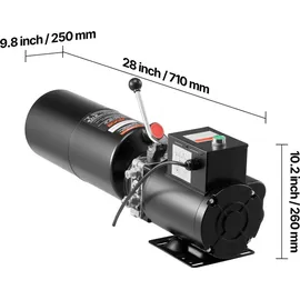Vevor Muldenkipper Stahl schwarz