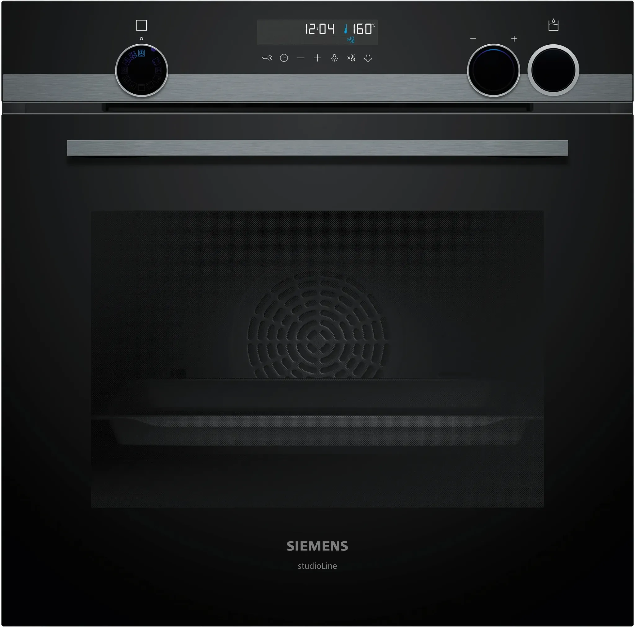 Siemens Einbau-Backofen mit Dampfunterstützung HR478G5B7F  Schwarz