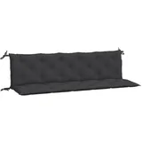 vidaXL Bankauflage 180 x 50 x 7 cm schwarz 2 St.