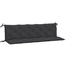 vidaXL Bankauflage 180 x 50 x 7 cm schwarz 2 St.