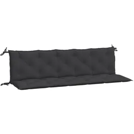 vidaXL Bankauflage 180 x 50 x 7 cm schwarz 2 St.