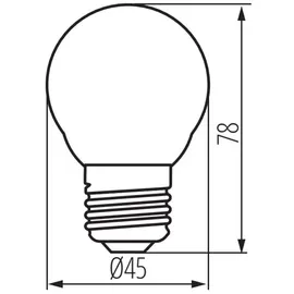 KANLUX LED-Tropfen 29630 4,5 W E27 warmweiß 1 St.
