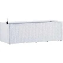 vidaXL Garten-Hochbeet mit Selbstbewässerungssystem 100 x 43 x 33 cm weiß