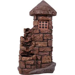 LED Außen Bereich Spring Zier Brunnen Turm Wasserspiel Kaskade Stein Optik Garten