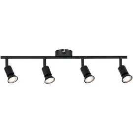 Paulmann Carolina 4-flg. schwarz matt