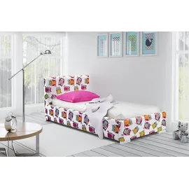 xl moebel gmbh Jugendbett Modernes Kinderbett 90 cm Holz bunt