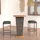 vidaXL Gartenbar Set 3-tlg. Grau