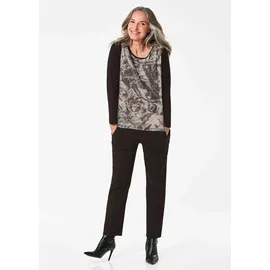 GOLDNER Shirt in schwarz / gemustert), | Gr.: 48