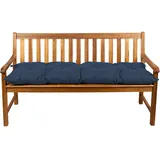 Gutekissen® Bankauflage Stuhlkissen Hollywoodschaukel Garten LS (150x50, Dunkelblau)