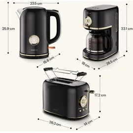 Klarstein Victoria Toaster Schwarz